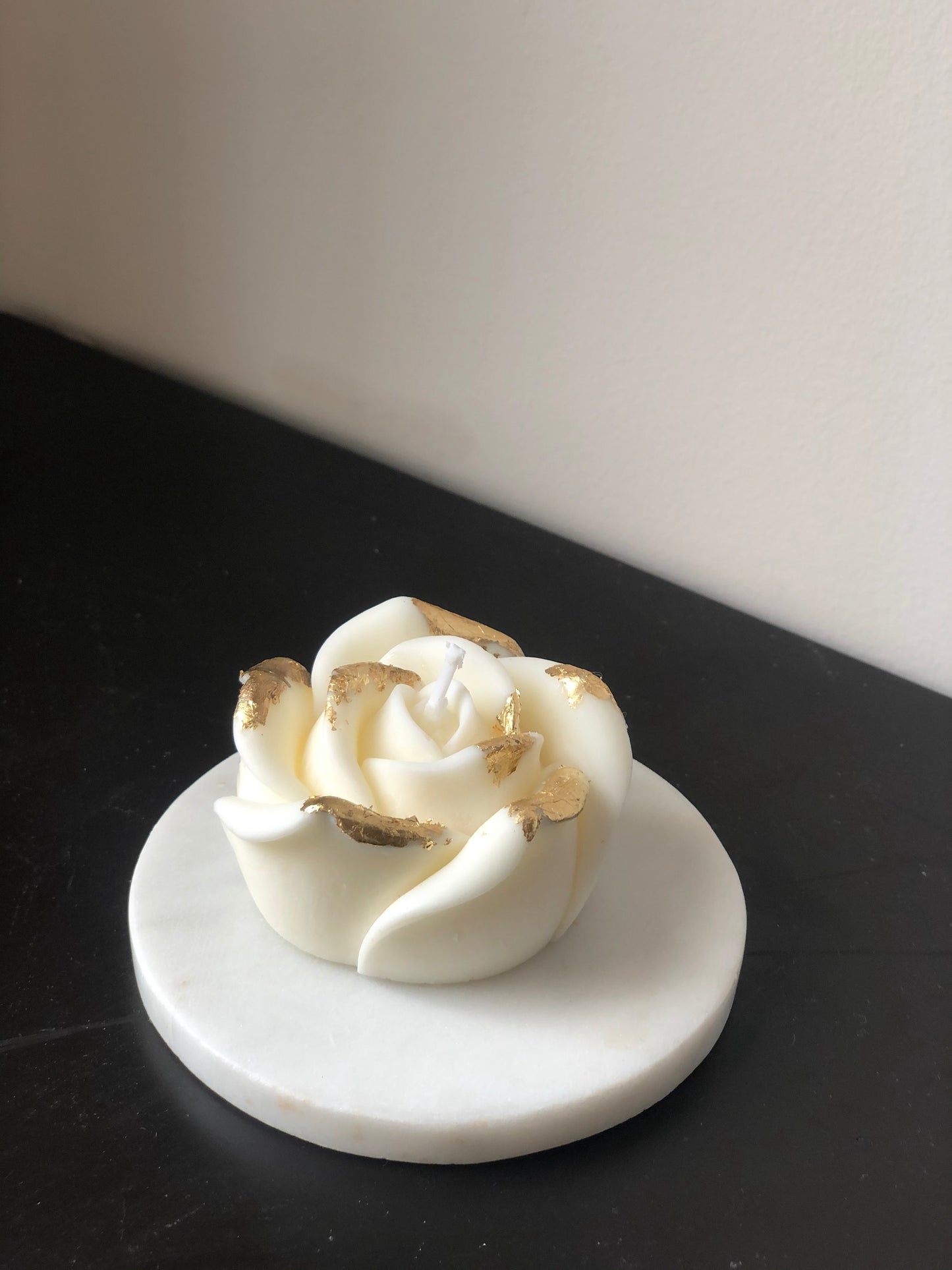Gold Rose Candle
