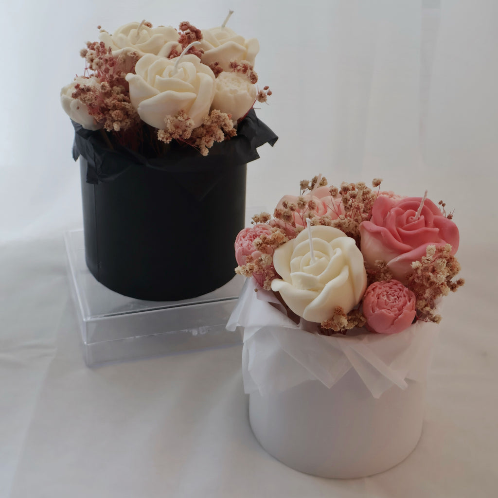 Ivory Rose Bouquet Candle