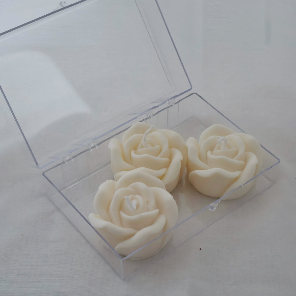 Love Triangle Rose Candle Set