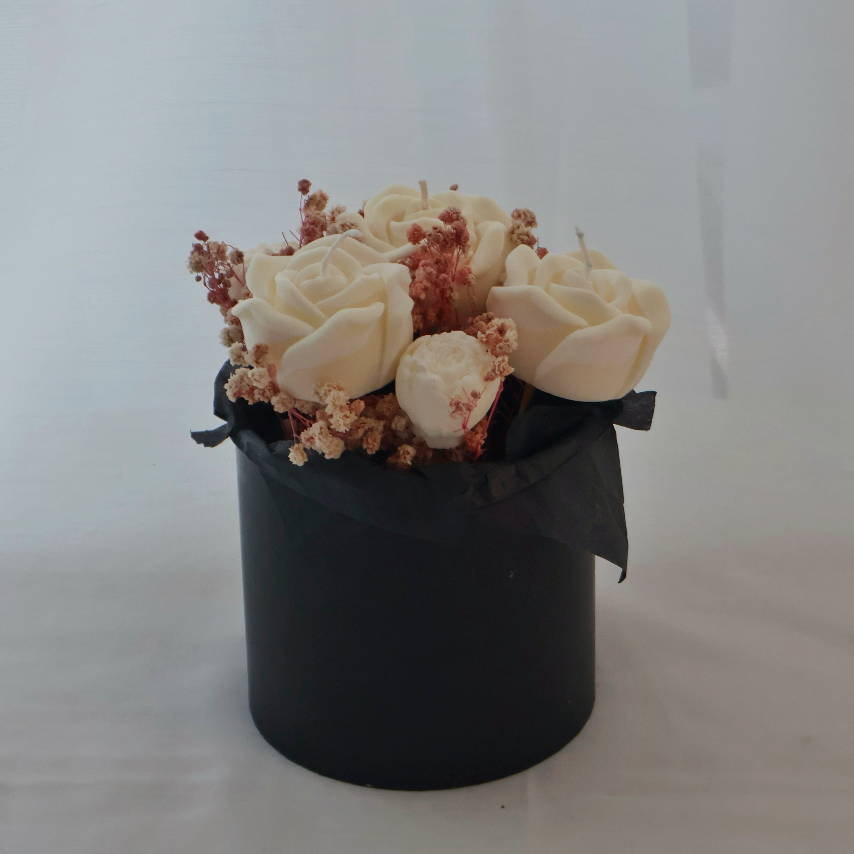 Black Rose Bouquet Candle
