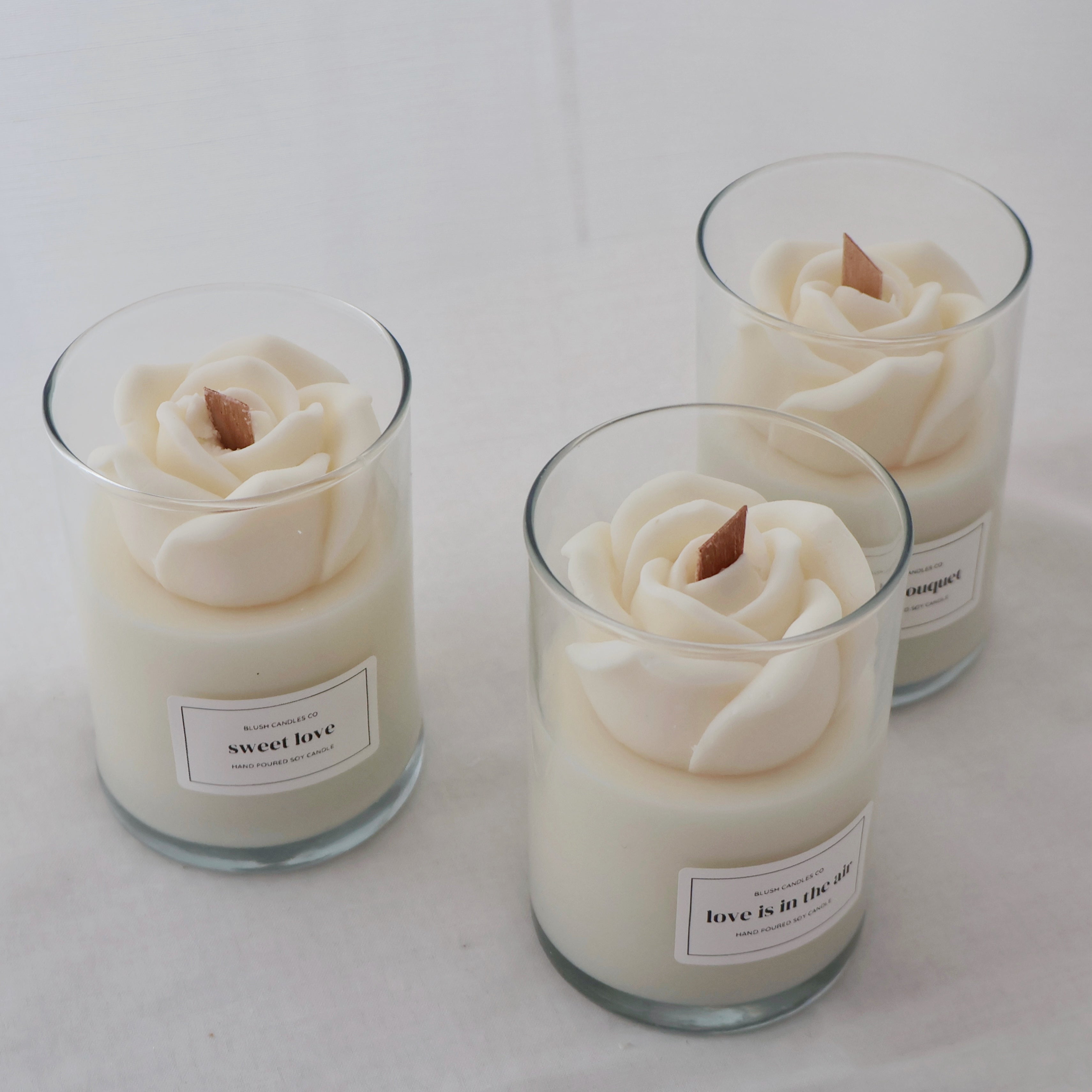 White Love in a Jar Candle