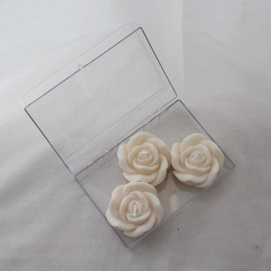 Love Triangle Rose Candle Set