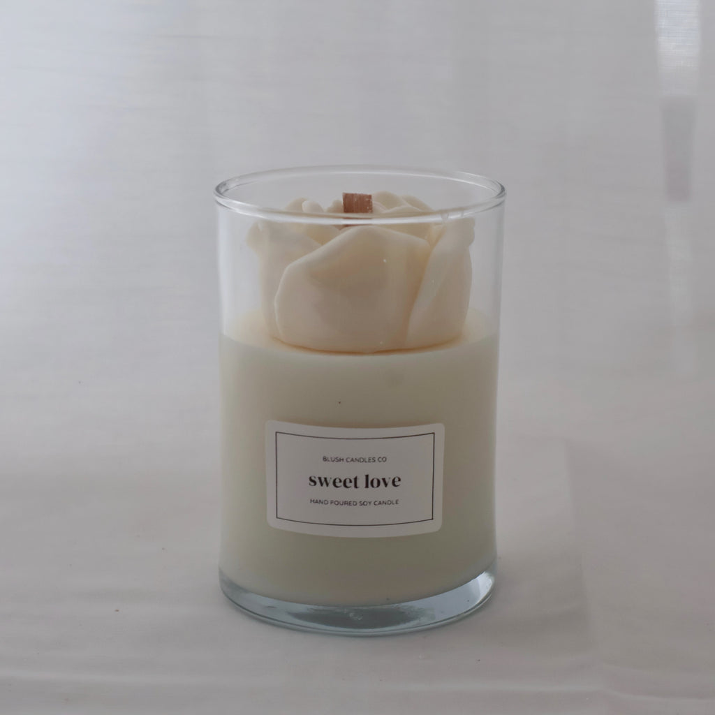 White Love in a Jar Candle