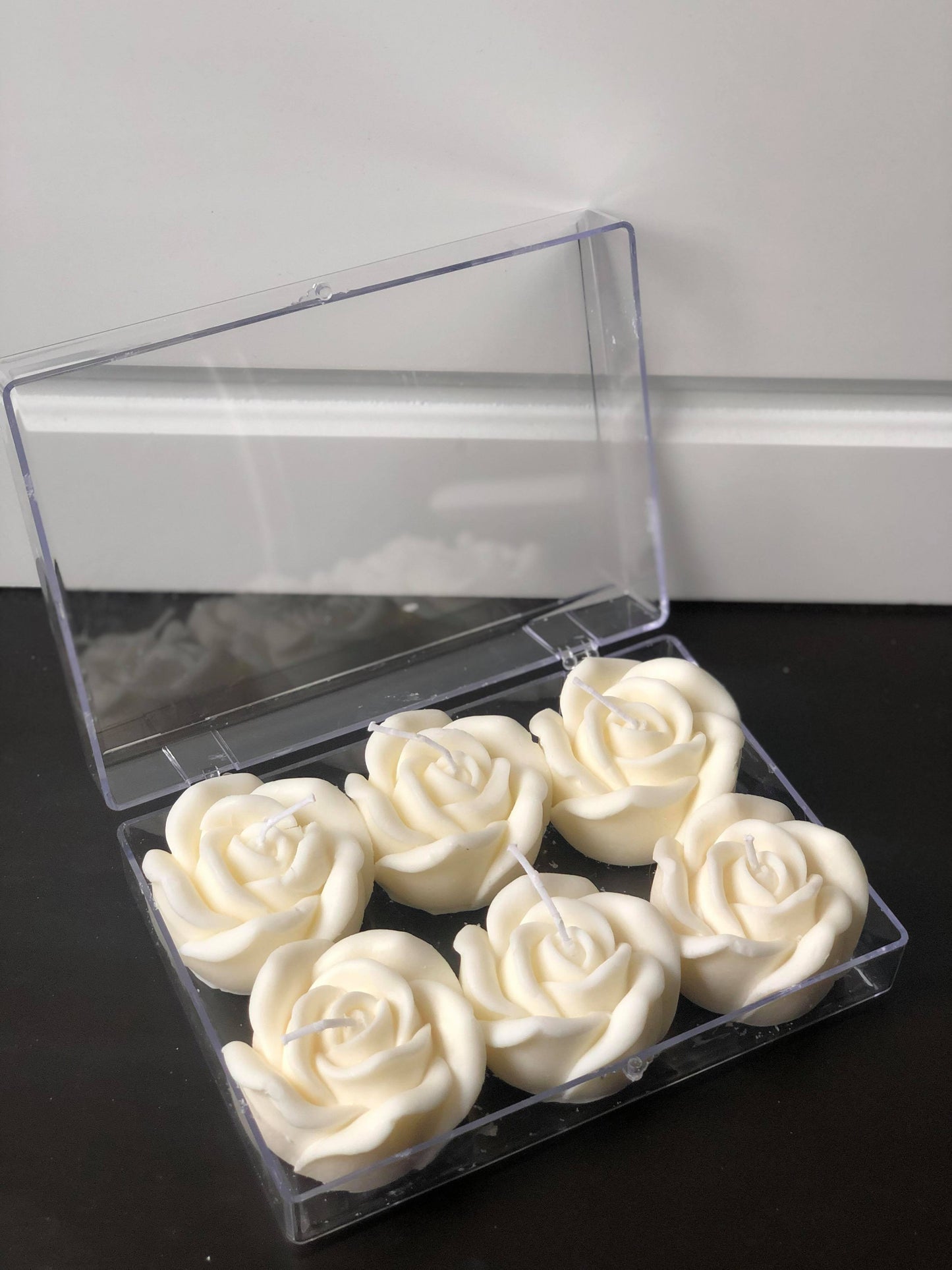 Half a Dozen Rose Candles